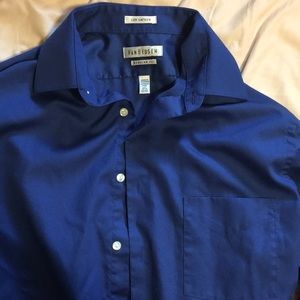 Men’s Wrinkle-Free Van Heusen Blue Dress Shirt